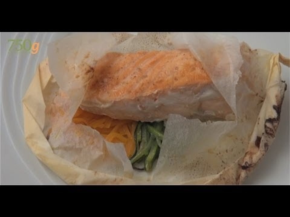 Recette de Papillote de saumon facile - 750 Grammes