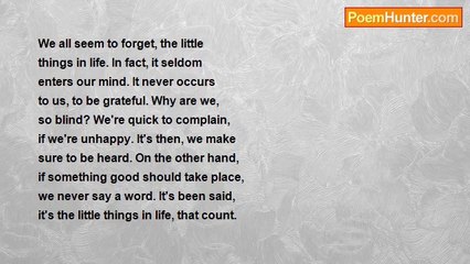 Audrey Heller - The Little Things In Life