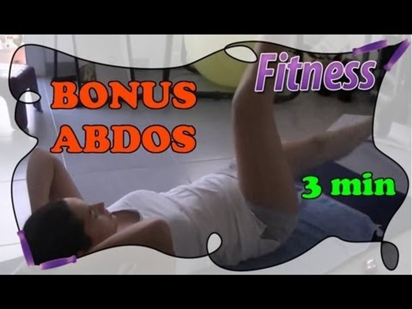 ⁣Fitness routine à la maison : Bonus abdos en 3 minutes chrono