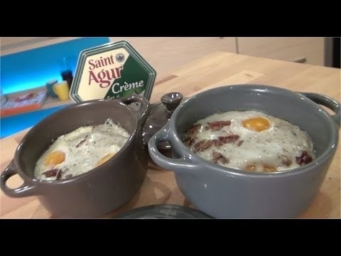 Recette d'Oeuf cocotte à la crème de Saint-Agur - 750 Grammes