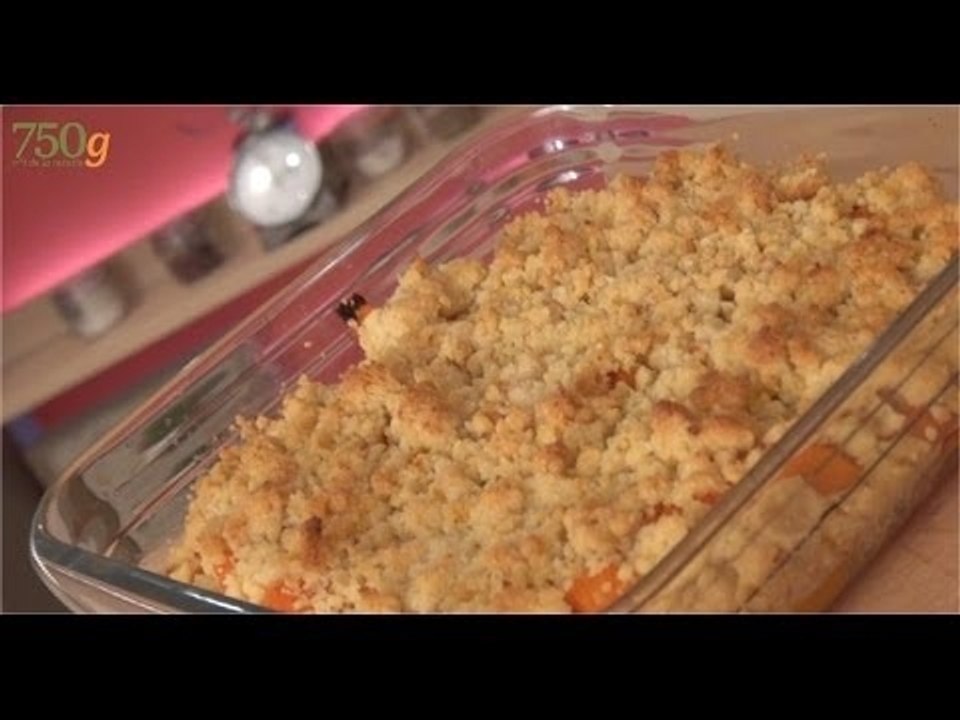 Recette de Crumble salé butternut-noisettes - 750 Grammes