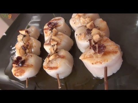 Recette de Brochettes de Saint-Jacques au romarin - 750 Grammes