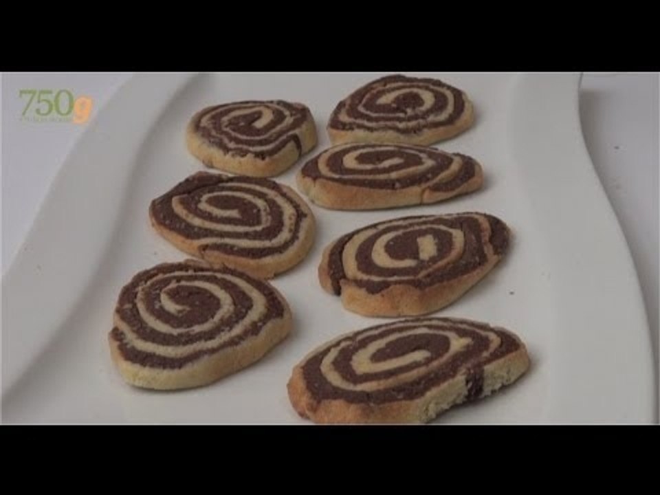 Recette de Sablés escargots à vanille et au chocolat - 750 Grammes