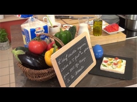 L'oeuf cocotte express, crème de St Môret au poivron, pain 100% Mie Harrys à la tomate - 750 Grammes