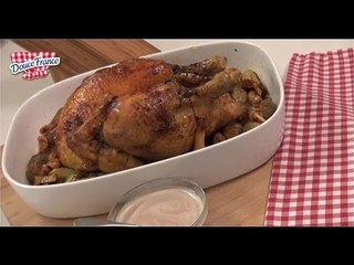 Скачать видео: Recette de Chapon aux girolles, sauce foie gras - 750 Grammes