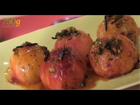 Recette de Pêches rôties - 750 Grammes