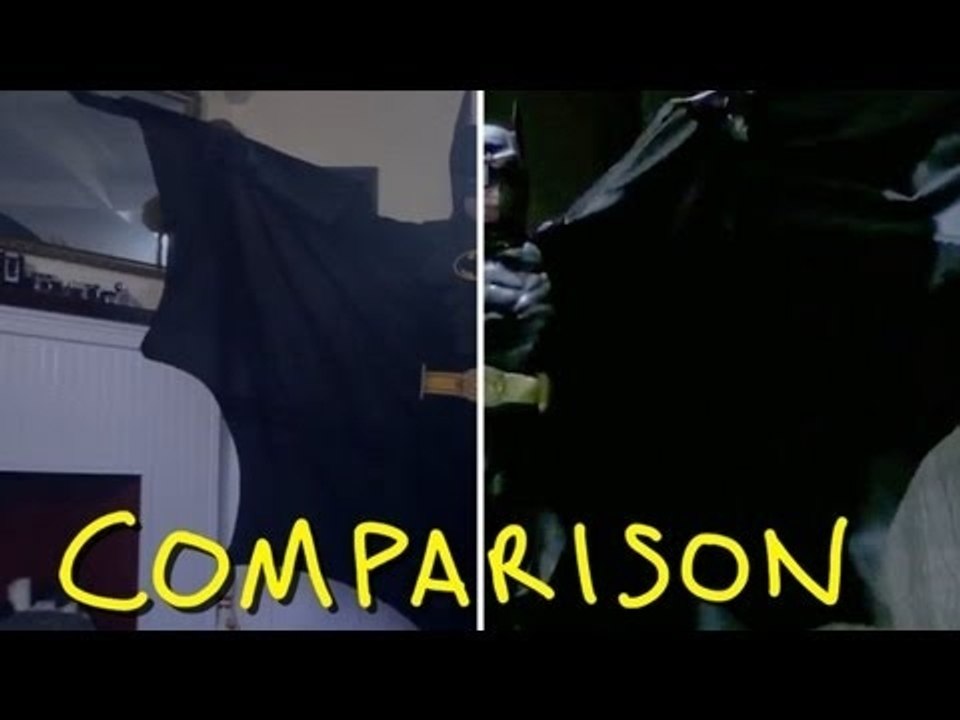 Tim Burton's "I'm Batman" - Jimmy Tatro, TJ Smith & Mikey Bolts (Comparison) Homemade Batman 1989