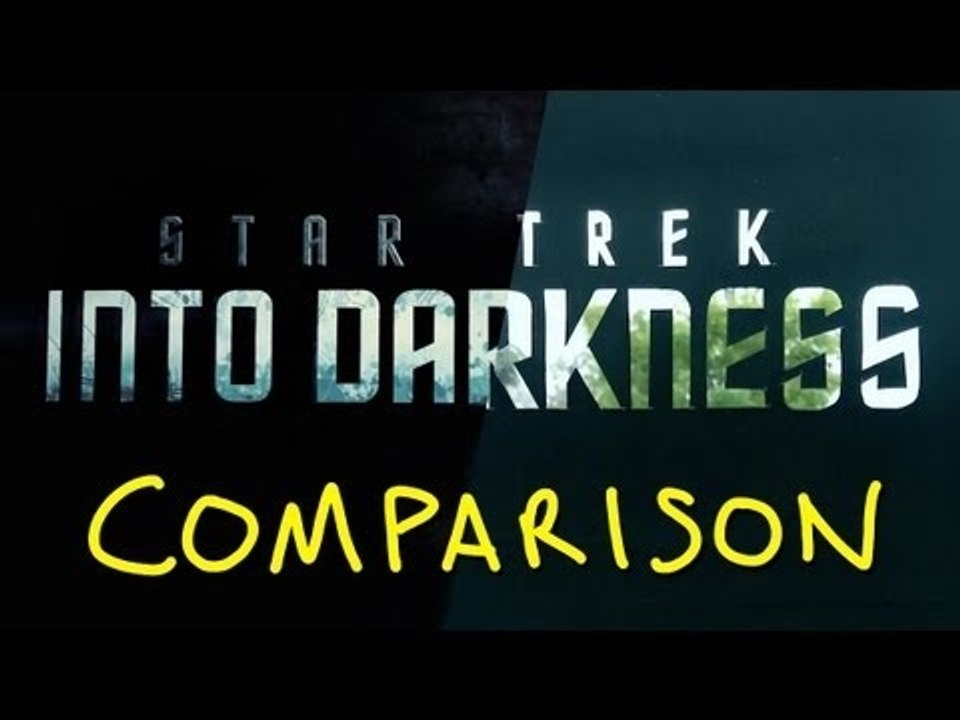 Star Trek Into Darkness Trailer 2 - Homemade Side By Side Comparison