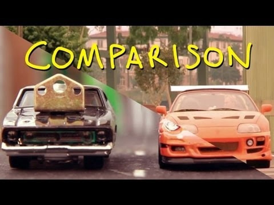 The Fast and the Furious - Final Race - Homemade with Toys (Comparison)