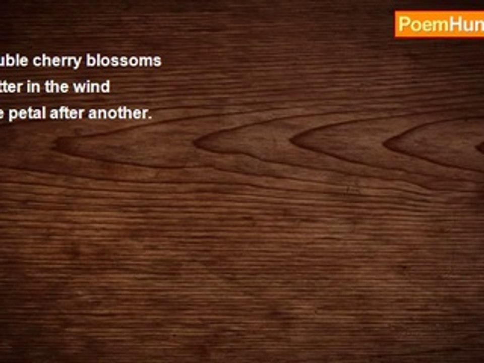 Masaoka Shiki - Double cherry blossoms