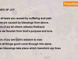 Tom Zart - TEARS OF JOY =By Tom Zart  Most Published Poet On The Web!