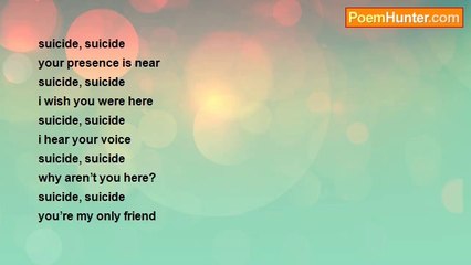 Tashi Coote - Suicide, Suicide