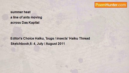 Chenou Liu - Summer Heat Haiku
