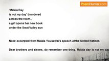 Chenou Liu - Malala Day Tanka For Malala Yousafzai Who Stood Up For Education And Against The Taliban