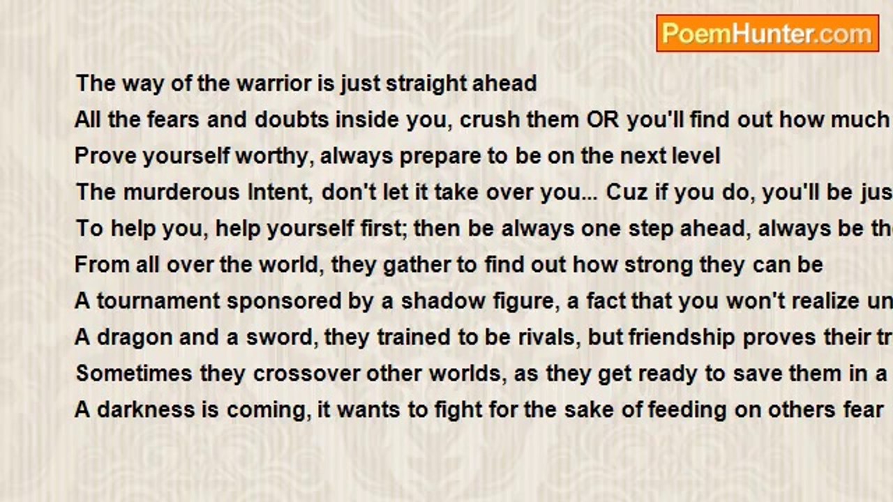 Bahaa Essed - The street fighter poem