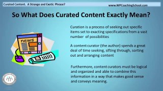 What Does Curated Content Mean?