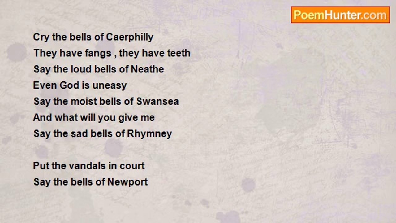 Idris Davies - The Bells of Rhymney