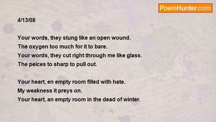 Maura Hunt - Words can hurt much more than you know.