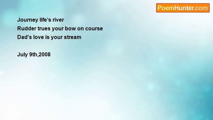 Jon Albert Zimmer - To a friend whose father died too young