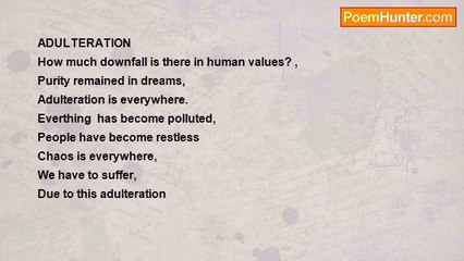 dr. ram sharma - ADULTERATION