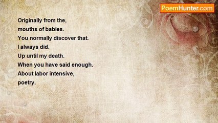 Is It Poetry - Charles Bukowski, More Of