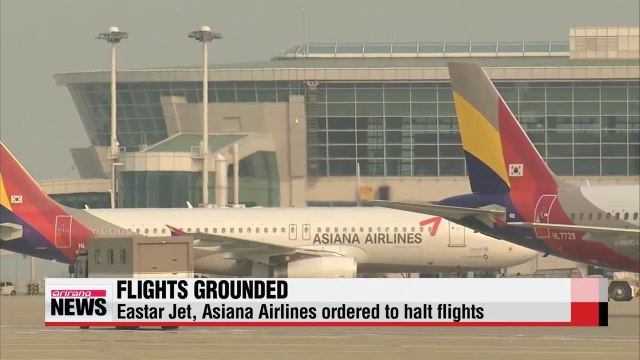 Two Korean airlines temporarily suspended for safety violations