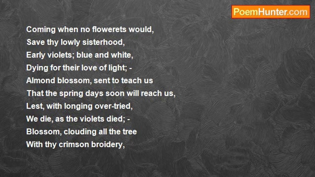 Edwin Arnold - Almond Blossom
