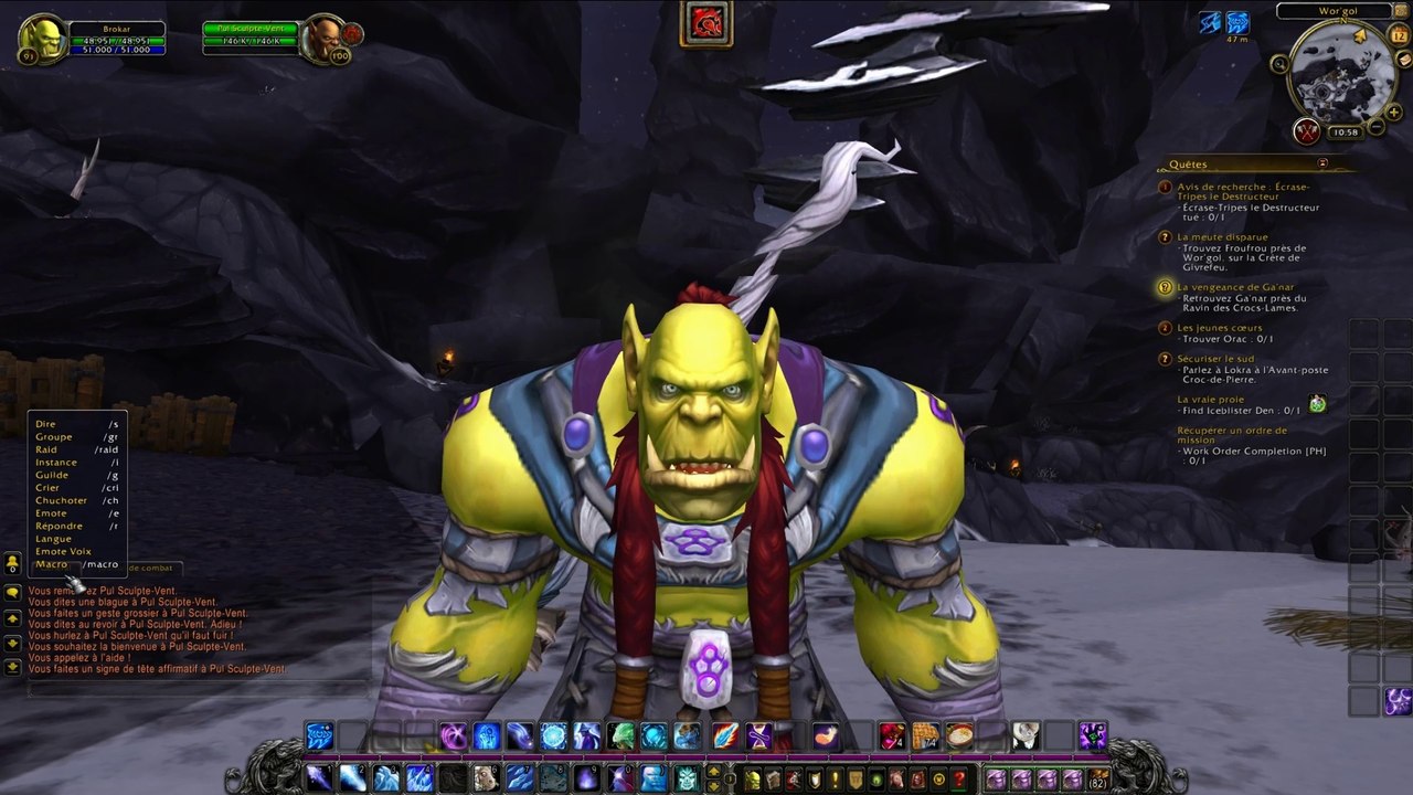 Emotes du nouveau modèle Orc dans Warlords of Draenor