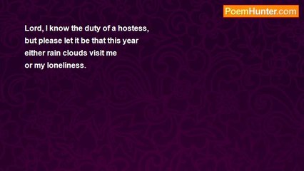 Parveen Shakir - A Simple Request