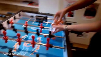 Epic Foosball Action with #LumiaShootOut