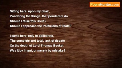 Eric Paeplow - The Death of Thomas Becket