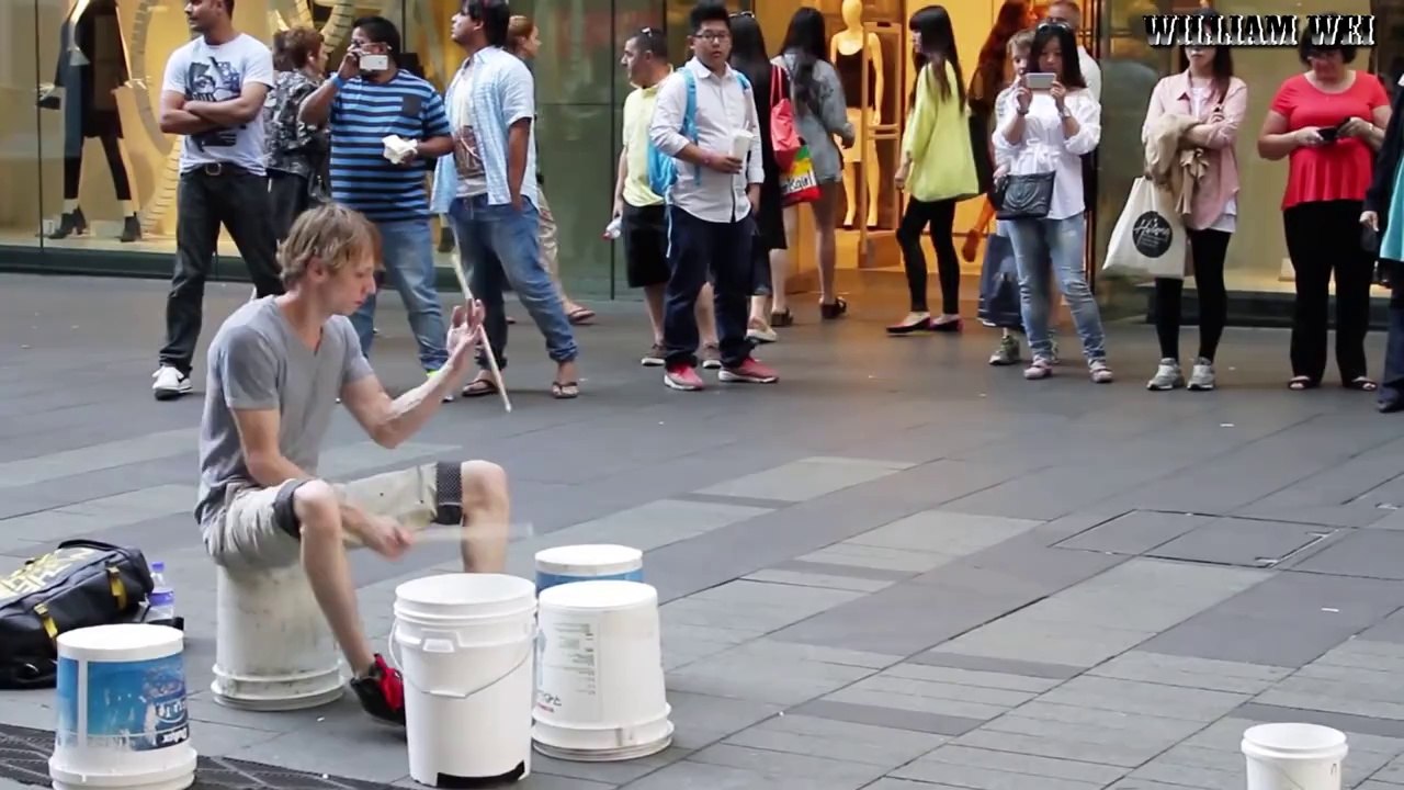 Unbelievable Talent! One of the Best Street Drummer Ever [HD] !