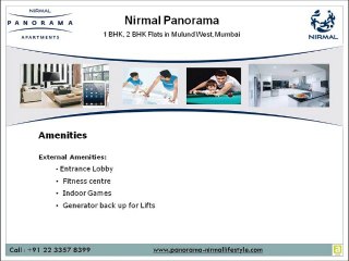 Buy 1 BHK, 2 BHK Apartments in Mulund West at Nirmal Panorama