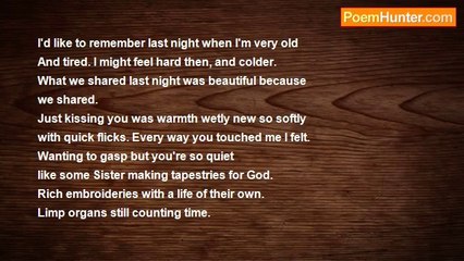 Karin Holloway - I'd Like To Remember Last Night