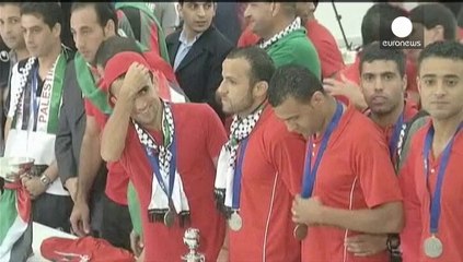 Palestinos utilizan el fútbol como arma de denuncia frente a Israel