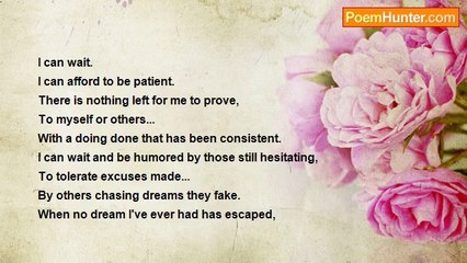 Lawrence S. Pertillar - I Can Afford To Be Patient