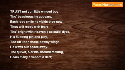 Joanna Baillie - Written Under The Drawing Of A Flying Cupid