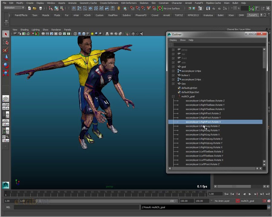 Tuto du Jeudi : Maya Animation Foot