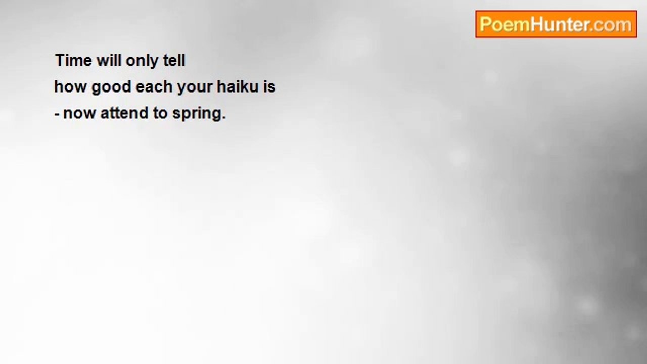 Peter S. Quinn - Haiku 'spring haiku 3'