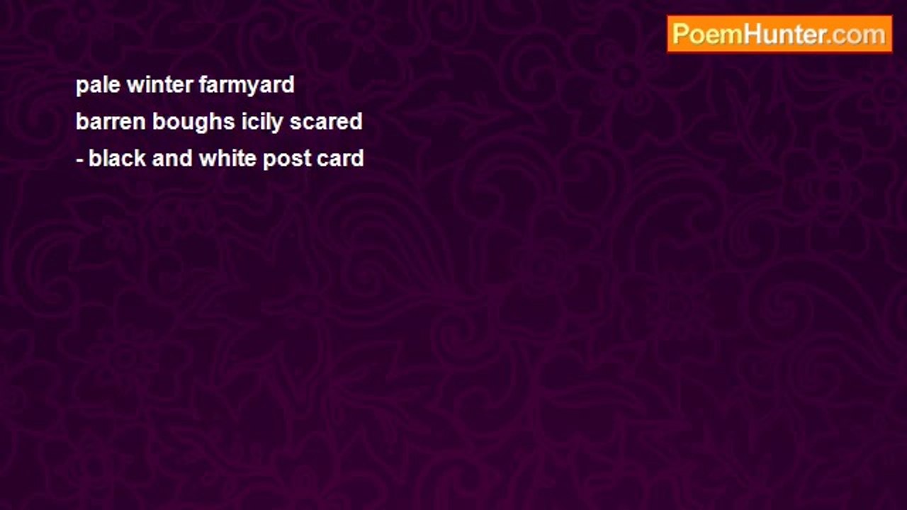 Peter S. Quinn - Winter rhyme haiku from a post...