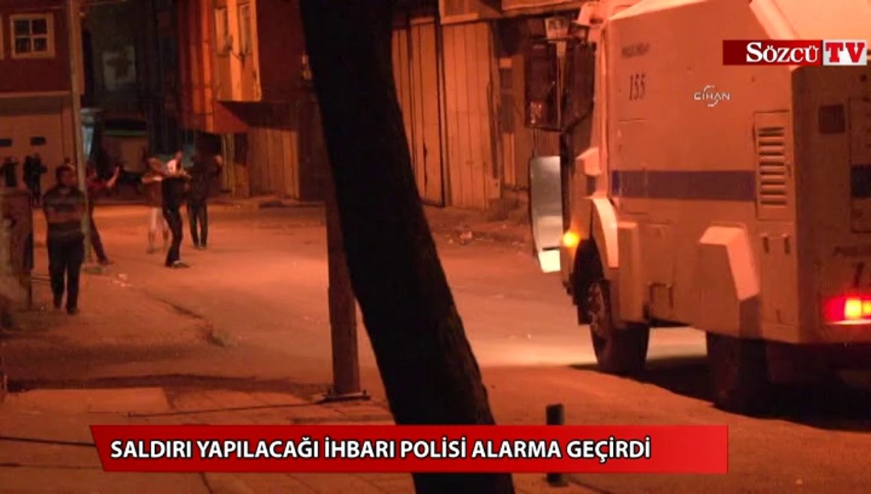 Saldırı yapılacağı ihbarı polisi alarma geçirdi