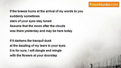 Prem Narayan Nath - If the breeze hums at the arrival of my words