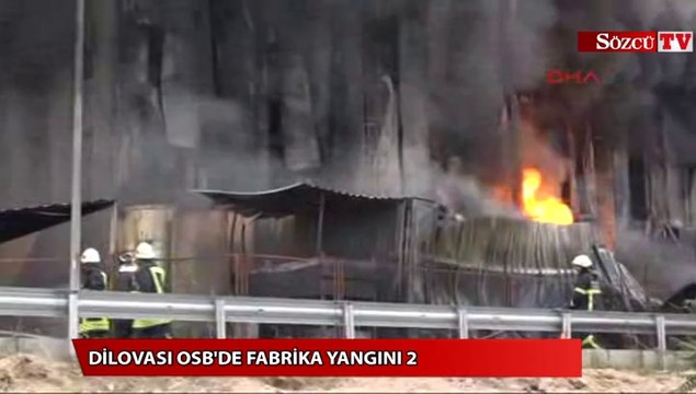 Organize sanayi bölgesinden yangın