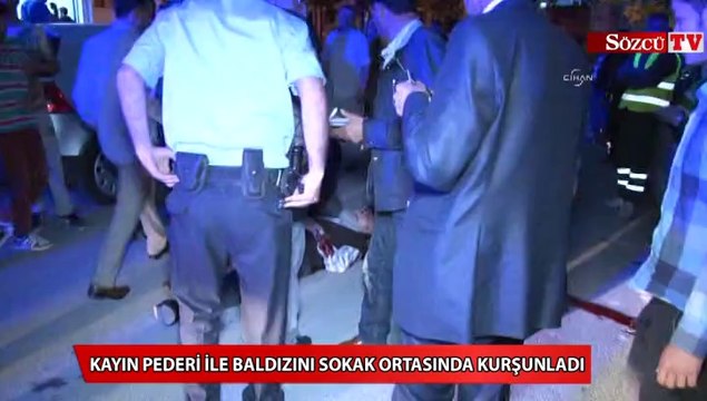 Kayın pederi ile baldızını sokak ortasında kurşunladı