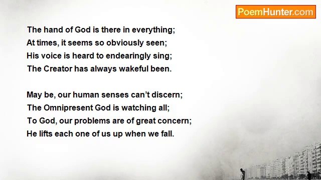 Dr John Celes - Sonnet: God Is Always Awake!