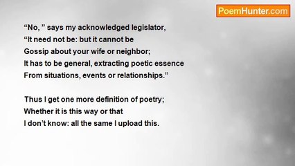 Daniel Trevelyn Joseph - He writes prose...