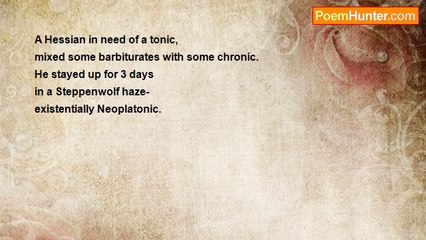 metamorphhh (aka jim crawford) - A Hessian in Need of a Tonic...