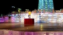 Discothèque de glace à Harbin en Chine