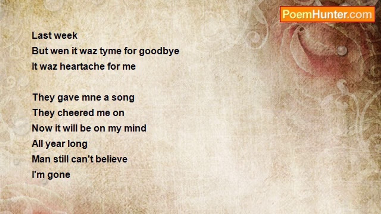 De'shaun Prada - Saying Goodbye