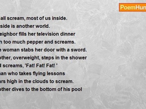 James Schevill - A Screamer Discusses Methods of Screaming